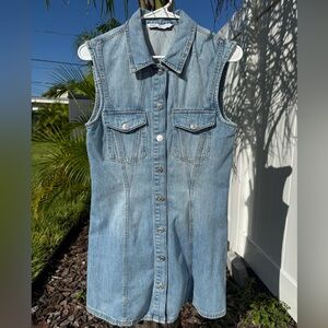 Zara Light Blue Denim Dress